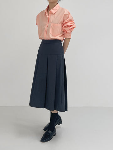 Abex Pleated Long Skirt